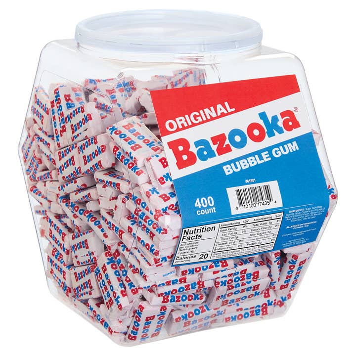 Bazooka Bubble Gum - Changemaker Display Tub for wholesale by Kelli's