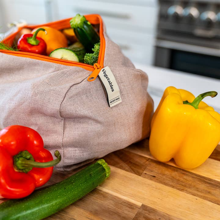 Ambrosia Bag - Wholesale Food Storage Wrap/Bag - Reusable Linen Bag for Vegetables |Reusable | Spring Kitchen4
