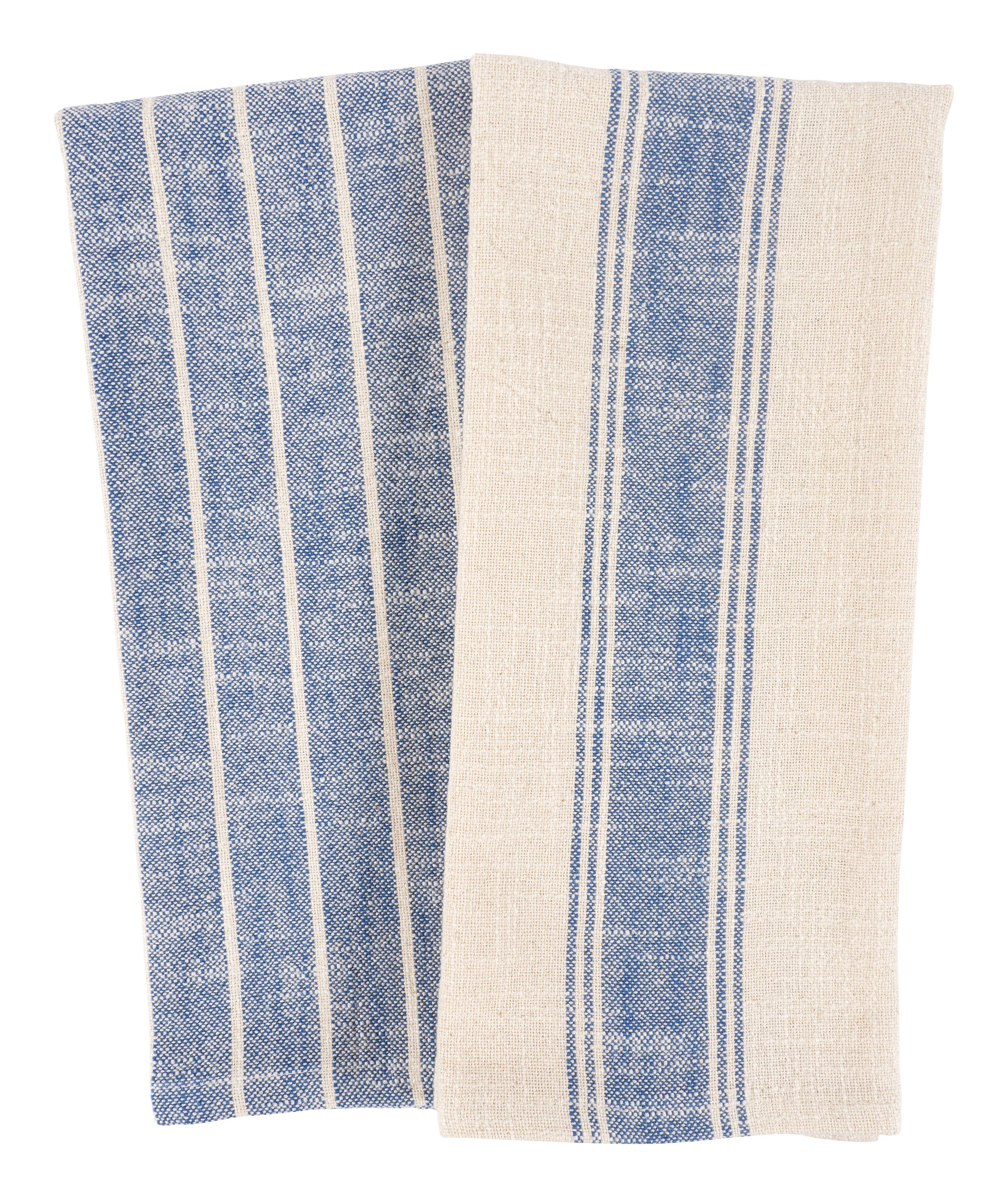 KAF Home - Wholesale Tea Towel - Firenze Set Of 2 Natural Slubbed Kitchen Towels, 18" x 28"10