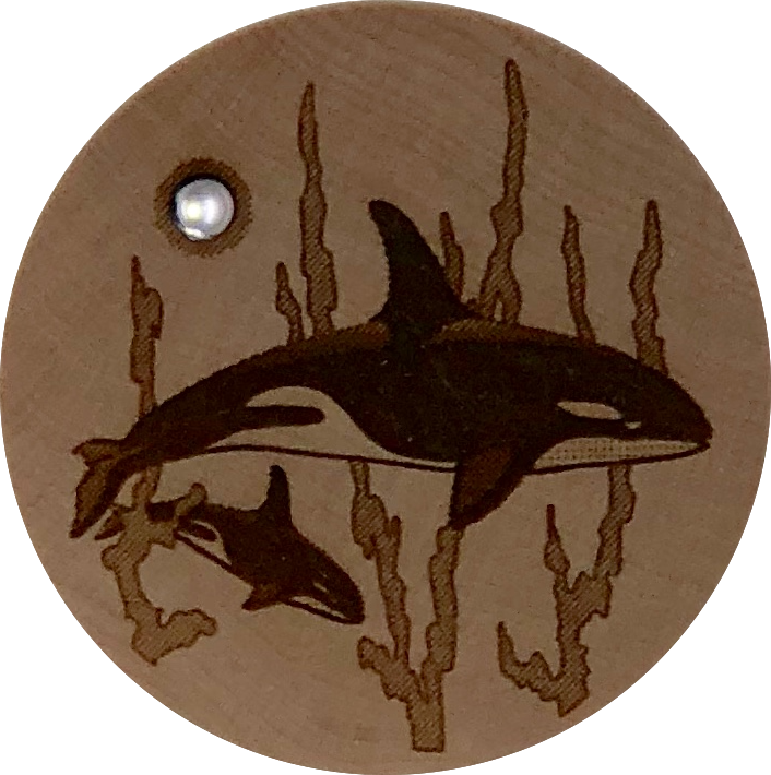 Woodcutts Inc. - Wholesale Jewelry Box/Organizer - Killer Whale Wood Dreambox0