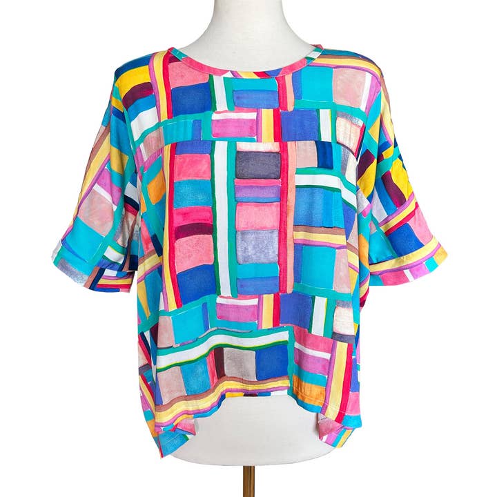 Chloe Top - Bloc Party for wholesale by Desserts and Skirts