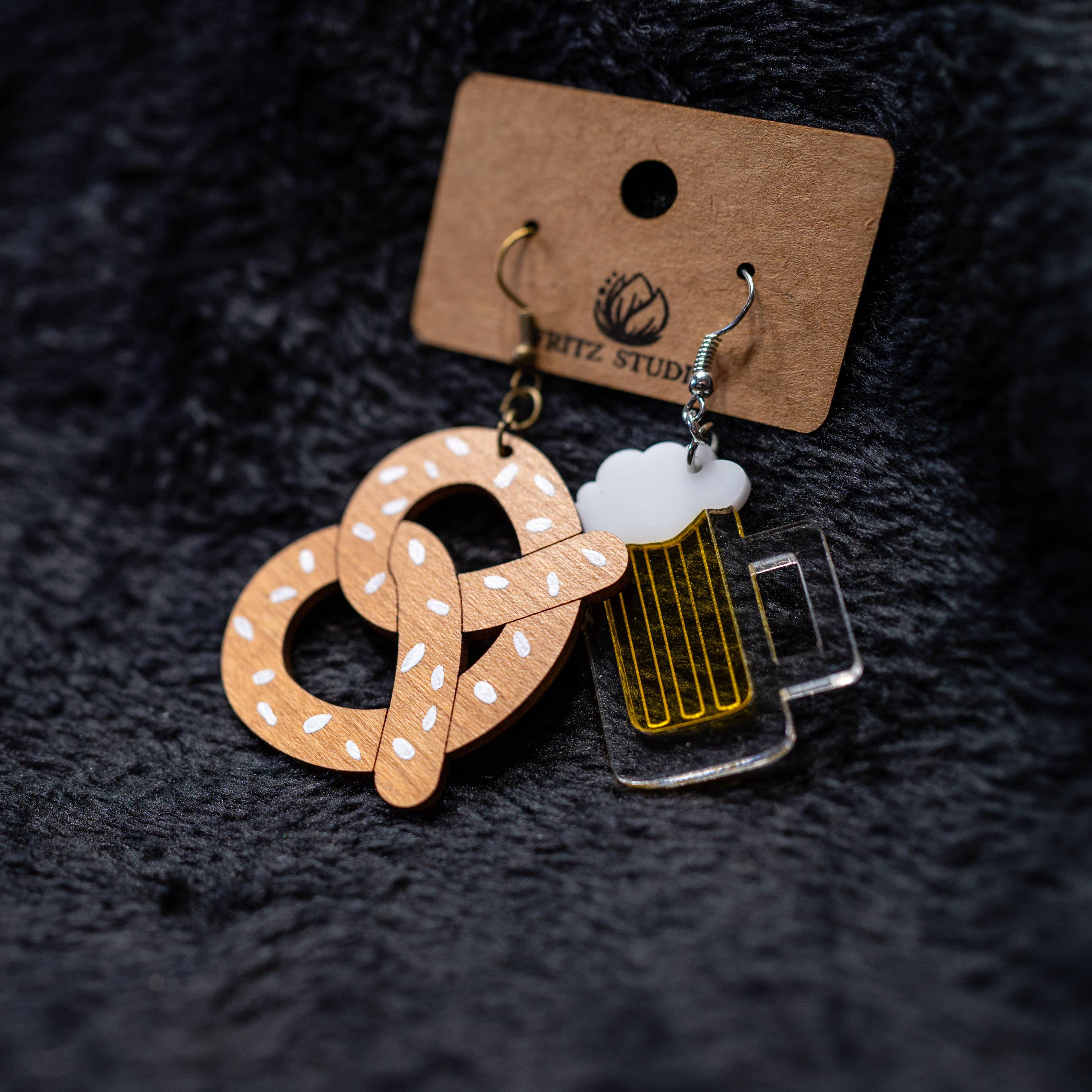 Fritz Studio - Wholesale Dangle Earrings - Pretzel & Pint Collection7