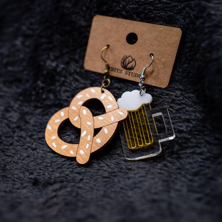 Fritz Studio - Wholesale Dangle Earrings - Pretzel & Pint Collection7