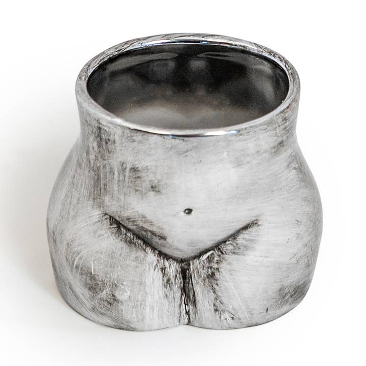 Vaso da fiori in argento anticato con bottino piccolo e contenitore per la vendita all'ingrosso da parte di McGowan & Rutherford Ltd