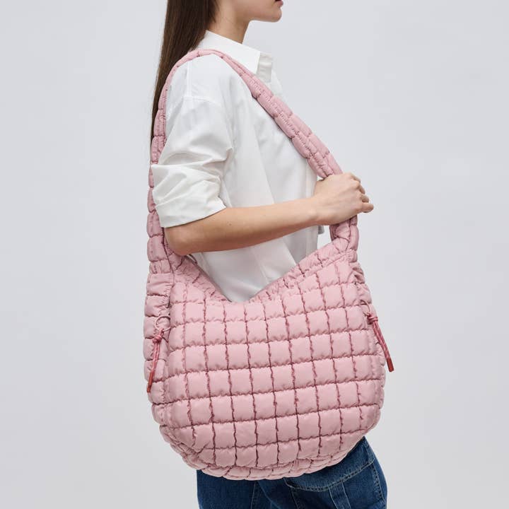Sol and Selene - Wholesale Shoulder Bag - Women's - Revive - Quilted Puffer Nylon Hobo