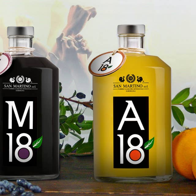 San Martino Liquori - Wholesale Liqueur - A18 Sardinian Citrus at 18° 1 liter2