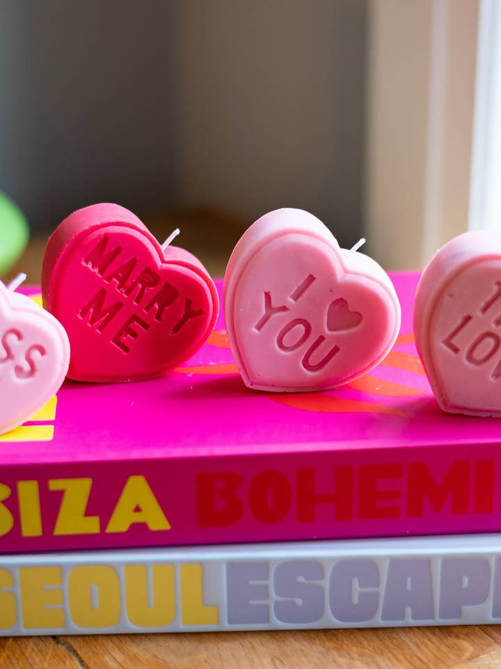 Valentines Heart Candles for wholesale by Candle Lume