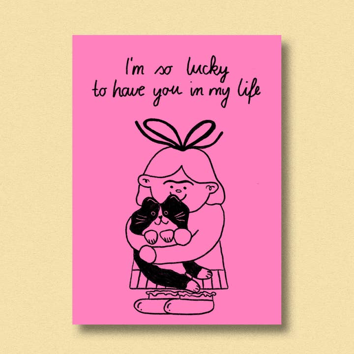 Postcard Lucky for wholesale by Jenne Grassmann