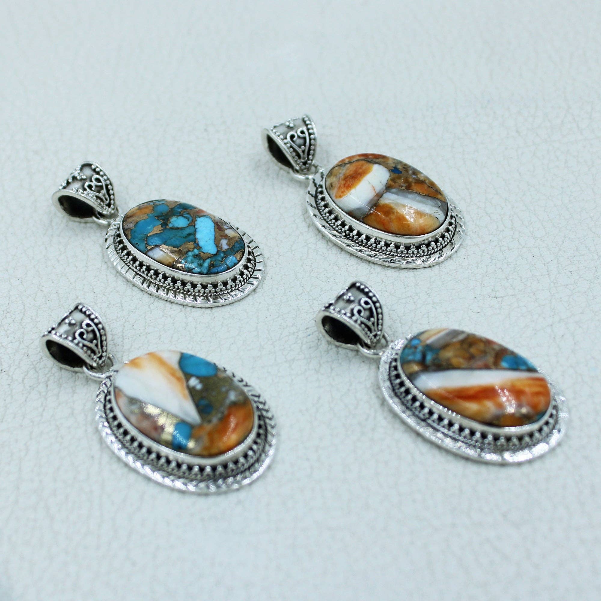 Silvex Jewelry - Wholesale Individual Charm/Pendant - Spiny Oyster Turquoise Silver Jewelry2