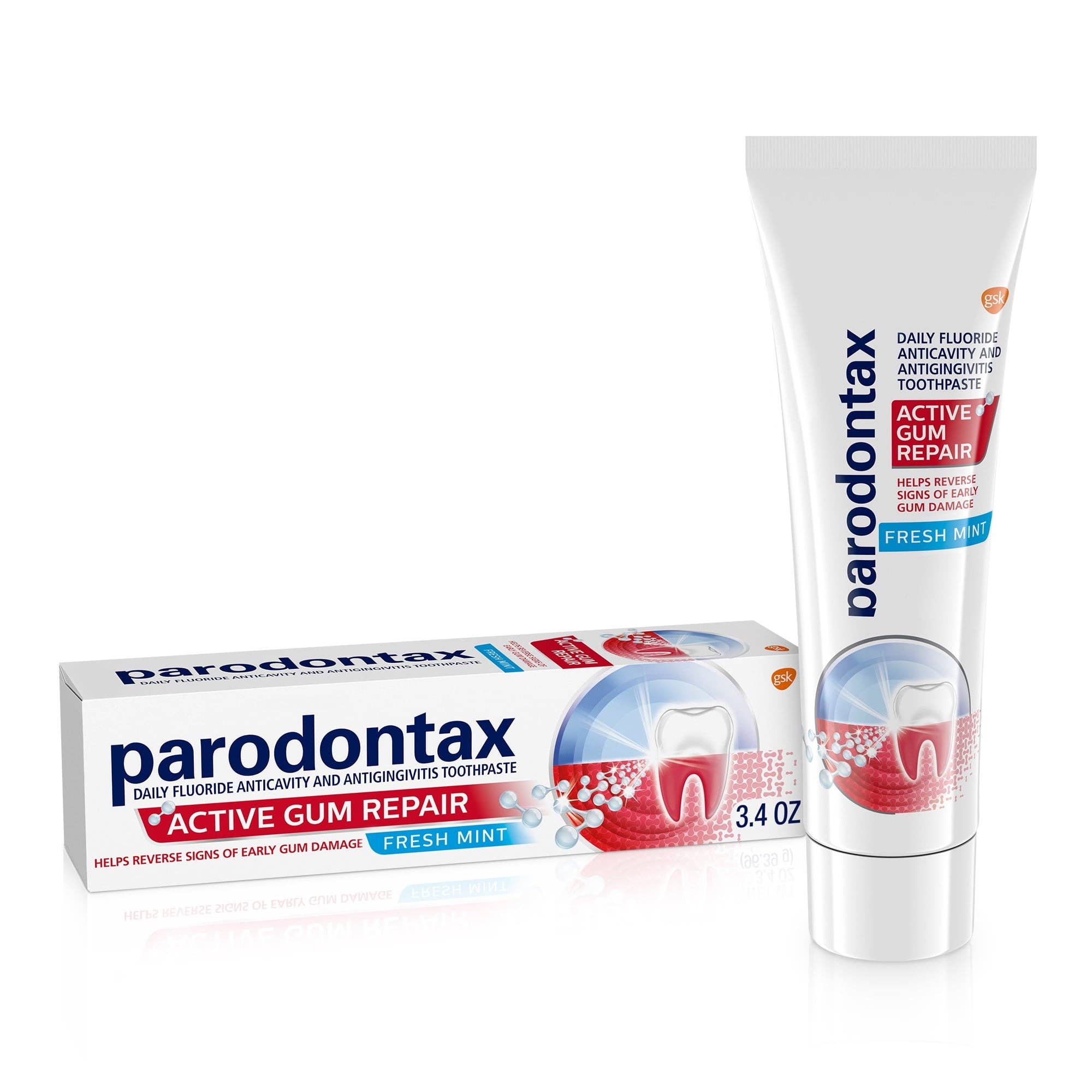 Bam Deals - Wholesale Toothpaste - Parodontax Active Gum Repair Daily Fluoride Toothpaste, Fresh Mint, 3.4 oz0