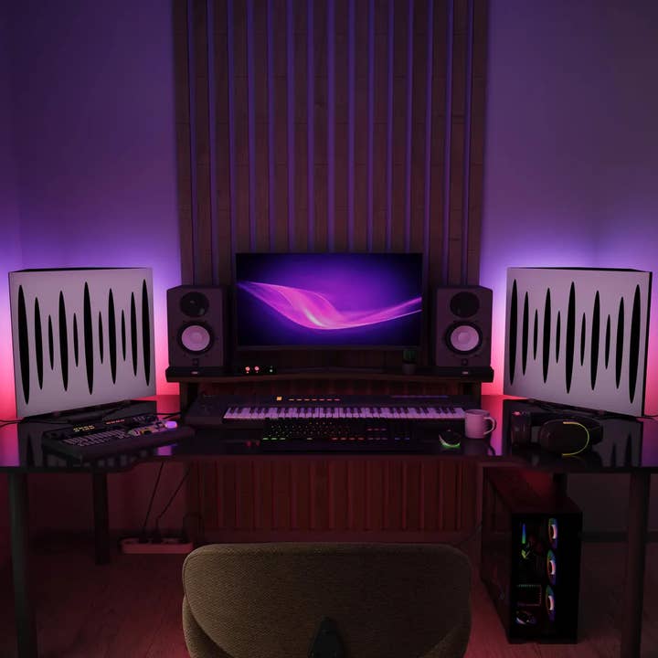 2-pack - Akustisk basfälla "Pulse" med RGB-lampa för gamers för wholesale av ATB-Sound sp. z o. o.