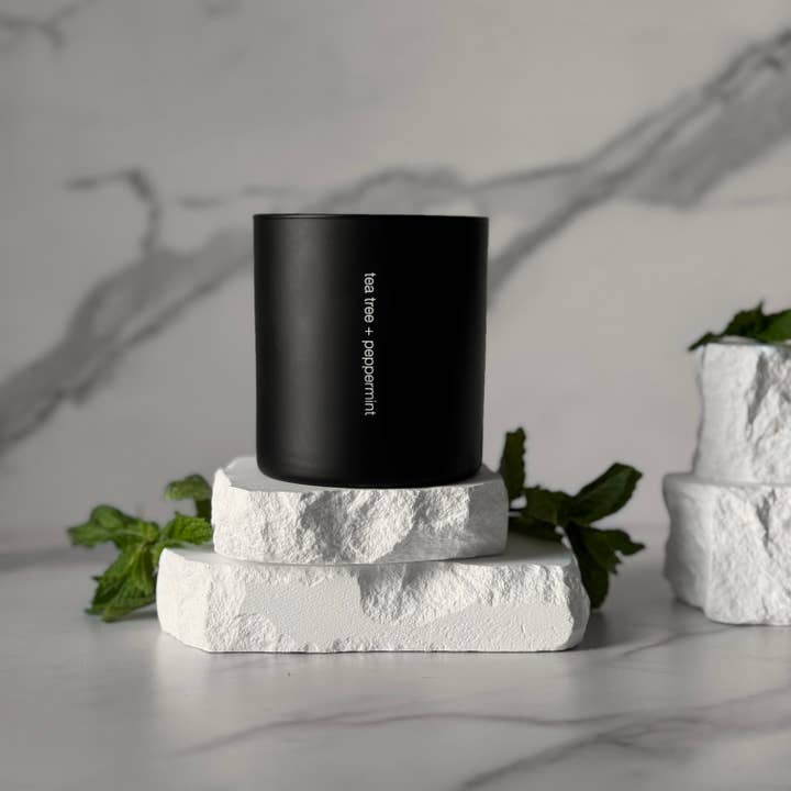sable candle co. - Wholesale Jar/Filled Candle - Tea Tree + Peppermint 8oz Tumbler Soy Wax Candle1