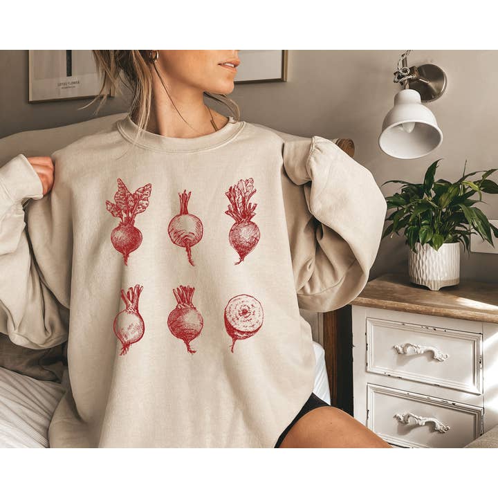 Beets Vegetable Sweatshirt for wholesale by Refinery Number One LLC