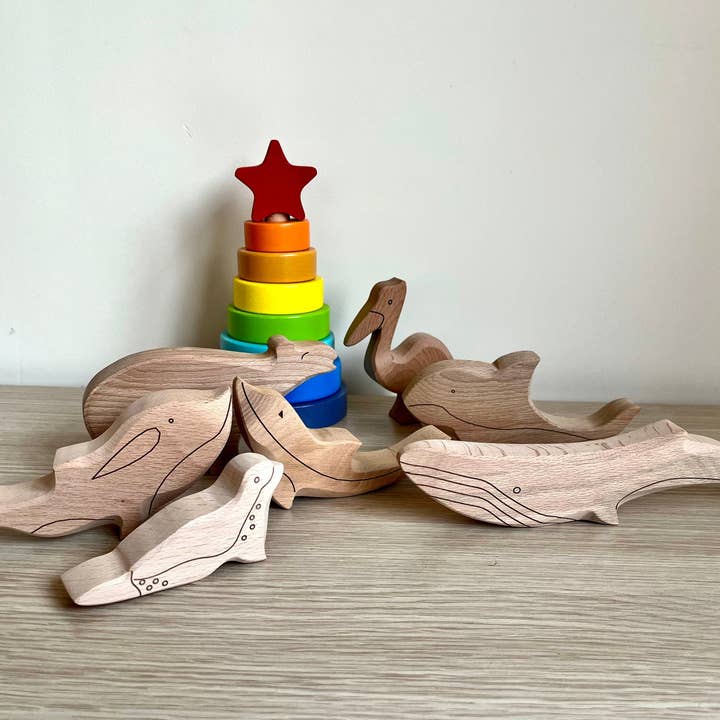 kidodido – Großhandel Holzspielzeug – Kinder – Spielzeug aus Holz, Meerestiere aus Holz, Tiere aus Holz8
