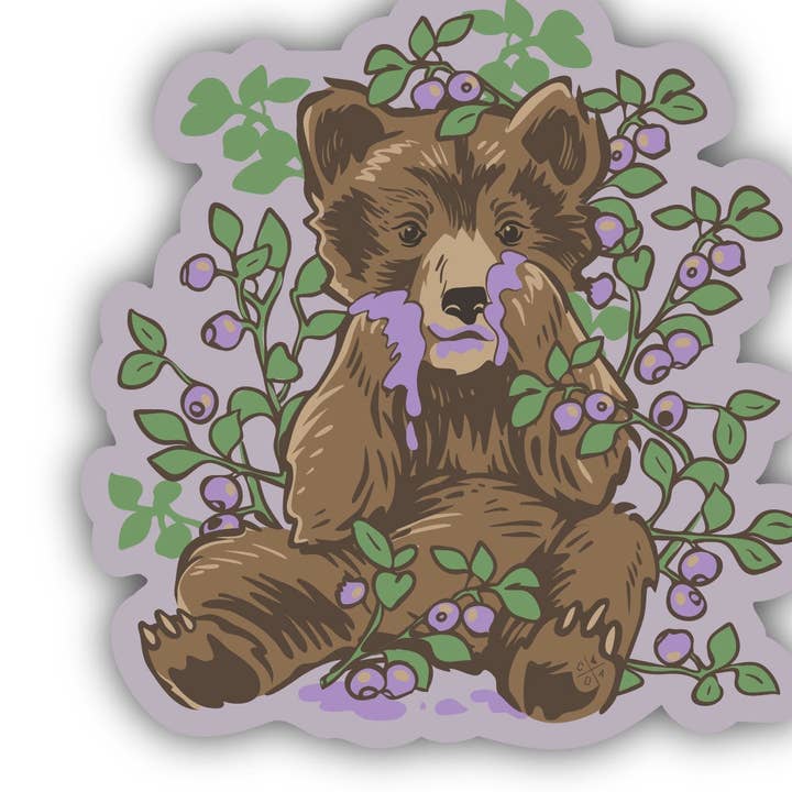 Huckleberry Cub Sticker for wholesale by IdaWholesale