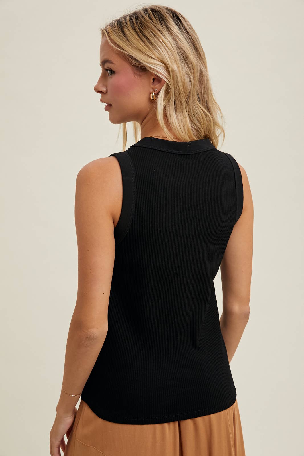 Wishlist Apparel - Vente Débardeur – femme - DÉBARDEUR À COL ROND EN TRICOT CÔTELÉ/WL24-94803