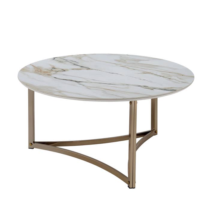 Aziz Round Coffee Table, Sintered Stone & Champagne Finish and other Purchase Wholesale coco rallado sin azúcar. Free Returns & Net 60 Terms on Faire trending on Faire.