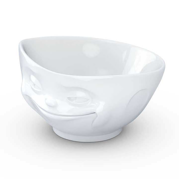 Fiftyeight Products - Wholesale Bowl - 16 Oz. Bowl, Grinning Face, White