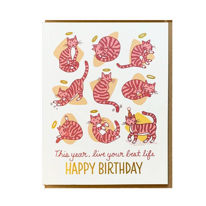 9 Lives Birthday Card for wholesale by Noteworthy Paper & Press