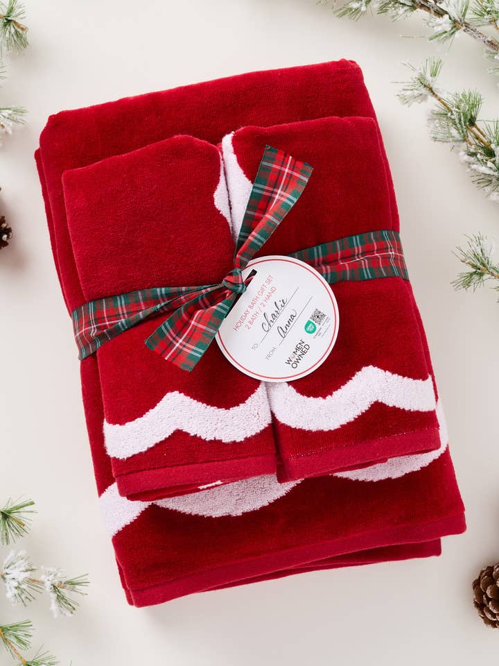 Scallop Holiday Bath Set Limited Edition for wholesale by Caro Home