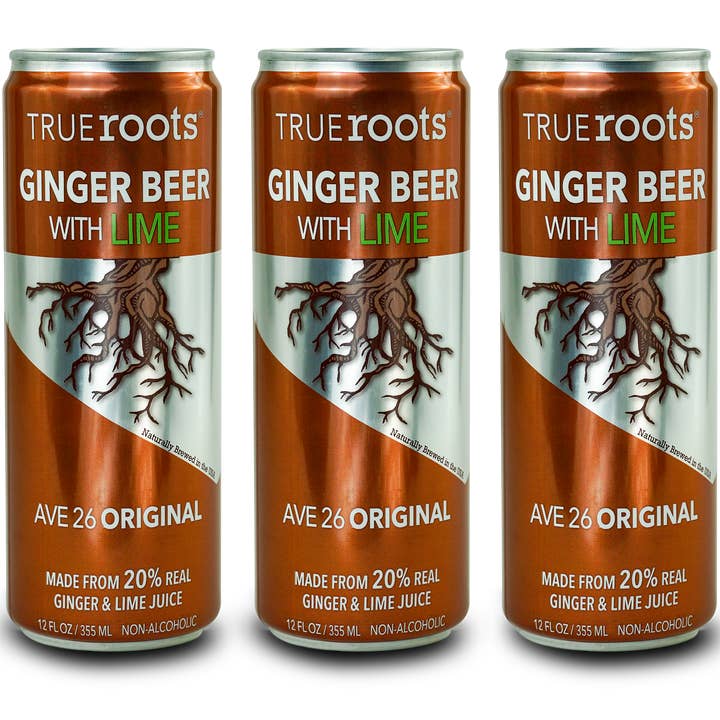 TrueRoots Brewing Company - Wholesale Non-Alcoholic Aperitif/Mocktail - TrueRoots Original Ginger Brew with Lime0