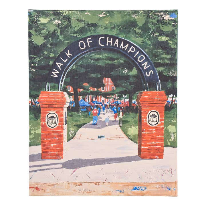 Ole Miss Grove Canvas Small for wholesale by Glory Haus