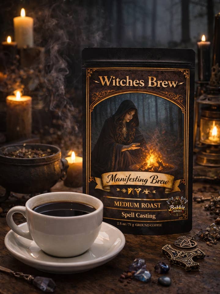 WITCHES BREW 2.5oz ritual ground coffee magick magic for wholesale by The Clairity Room