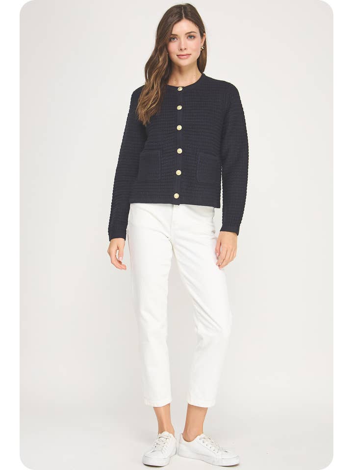 Strut & Bolt - Wholesale Cardigan - Women's - Textured Knit Cardigan11