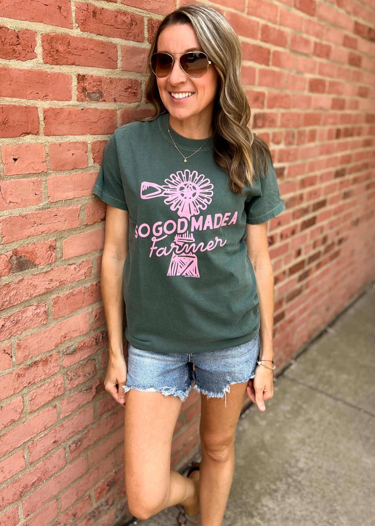 Épinette bleue ALORS DIEU A CRÉÉ UN AGRICULTEUR - T-shirt Graphique en vente sur Faire3