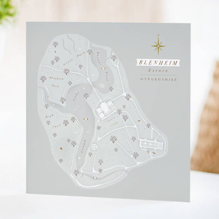 Blenhiem Palace Greeting Card for wholesale by Britain Illustrated