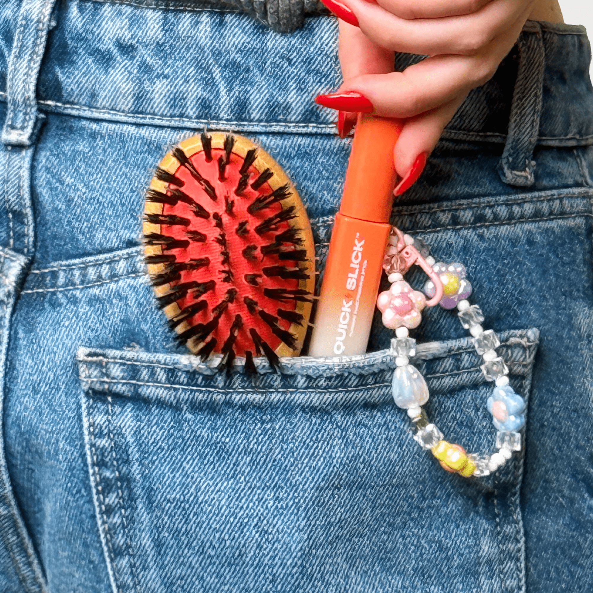 INH Hair - Wholesale Hair Brush/Comb - Mini Vegan Mixed Boar Bristle Brush2