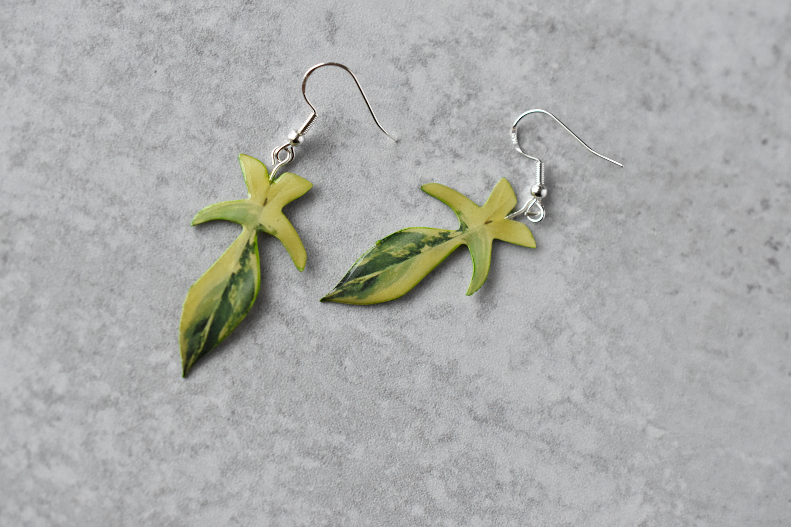 For the Love of Foliage - Wholesale Dangle Earrings - Philodendron Florida Beauty Plant Earrings | Leaf Earrings1