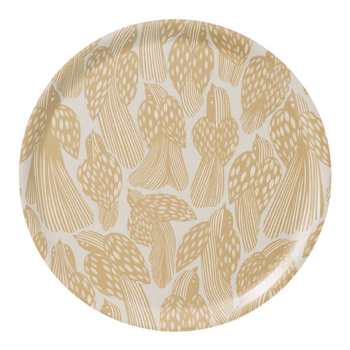 BIRDS Tray Ø38 cm - Straw for wholesale by Spira of Sweden