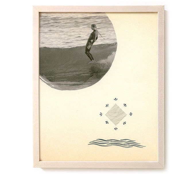 Impression d'art de surf "Marche par l'Esprit" - Médias mixtes pour la vente par Matthew Allen Art