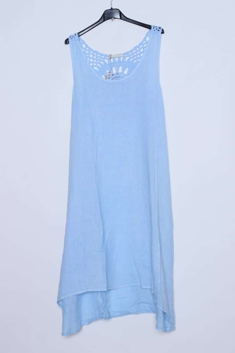 LÉA & LUC – wholesale Dress – Women's – Sleeveless long dresses in 100% Linen REF. 490830