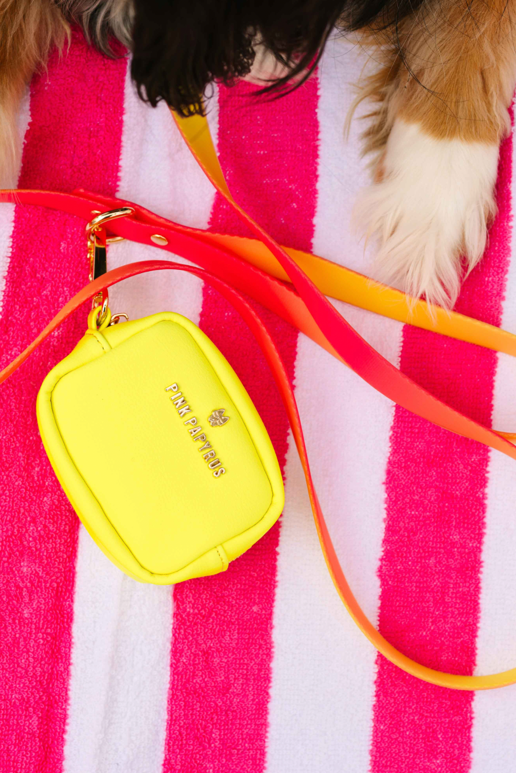 Pink Papyrus | Premium, Durable, & Stylish Dog Products – wholesale Pet poo bag dispenser – Kiki Neon Yellow Waste Bag Dispenser And Treat Pouch7