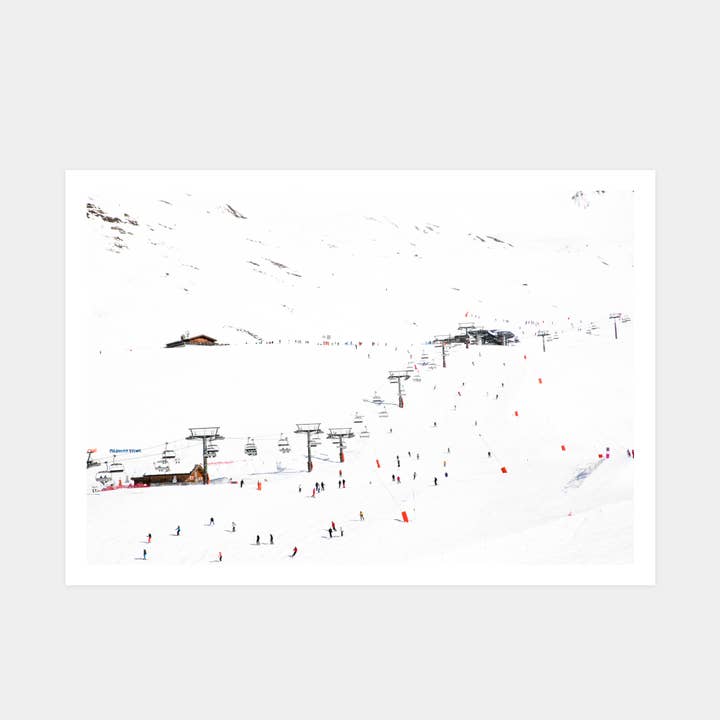 SKI RUN MOUNTAIN ART PRINT for wholesale by Powderhound