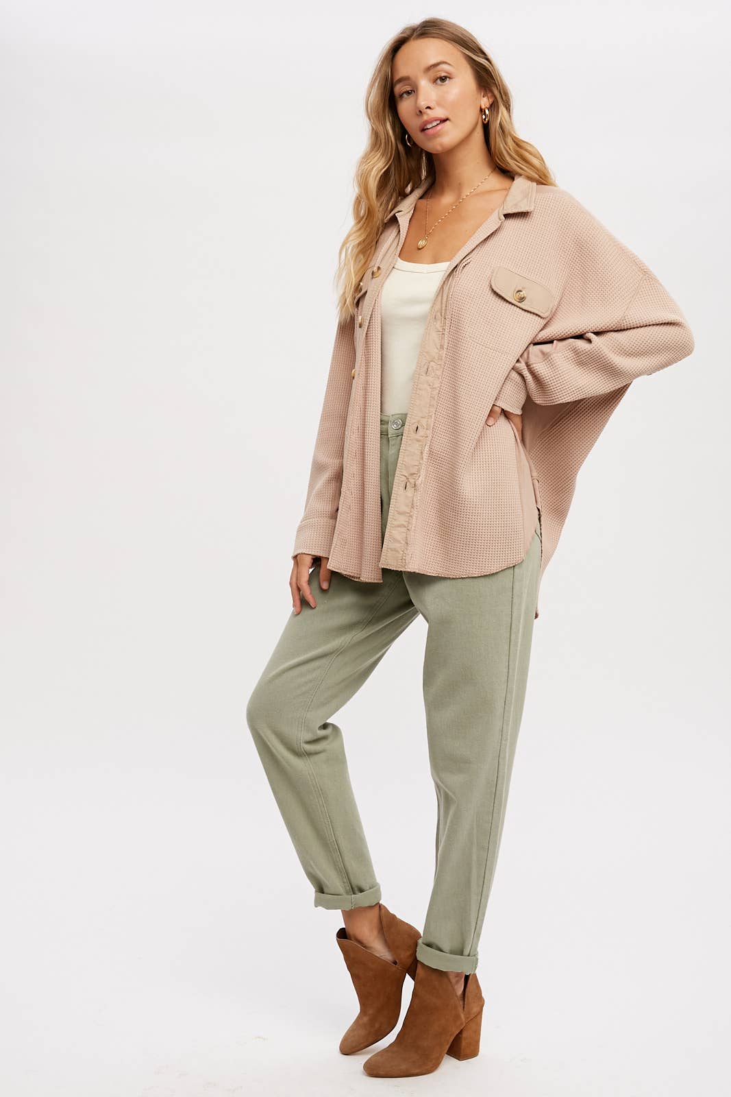 Bluivy – wholesale Jacket – Women's – SLOUCHY WAFFLE KNIT JACKET7