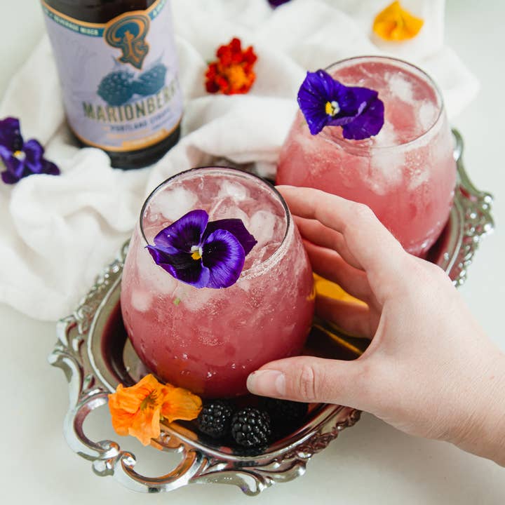 Portland Syrups - Wholesale Cocktail Mix/Syrup - Marionberry Syrup 12oz - cocktail / mocktail beverage mixer4