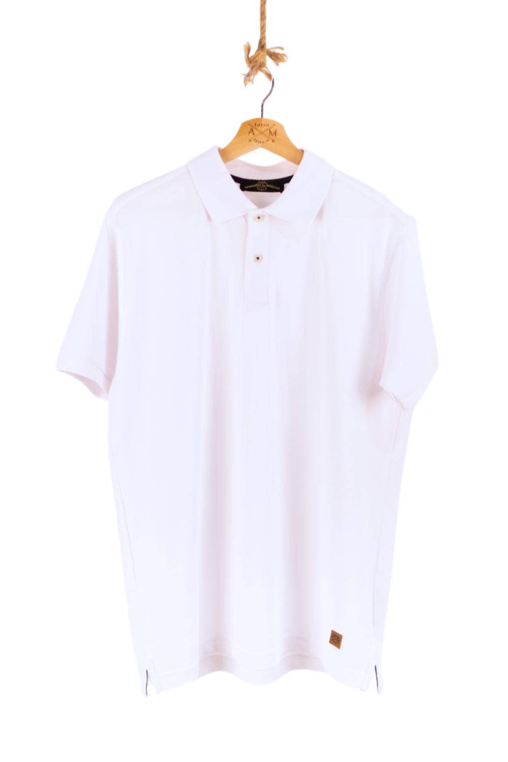Cotton Pique Polo - White for wholesale on Faire