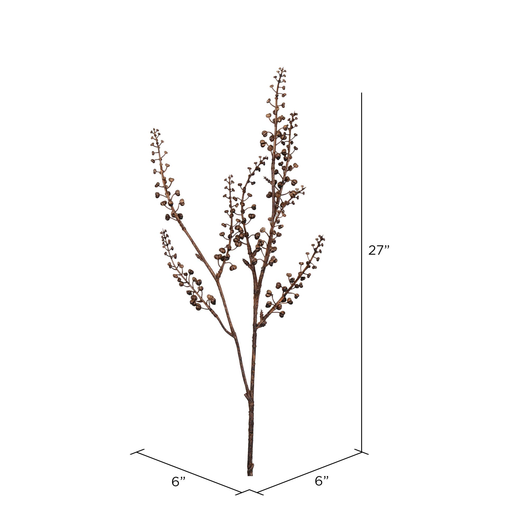 Vickerman 27" Brown Berry Spray 4/pk for wholesale on Faire1