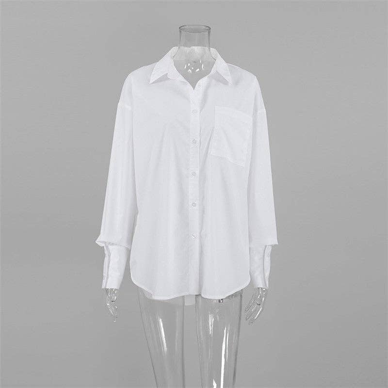 Effortless Elegance: White Oversized Shirt for wholesale on Faire7