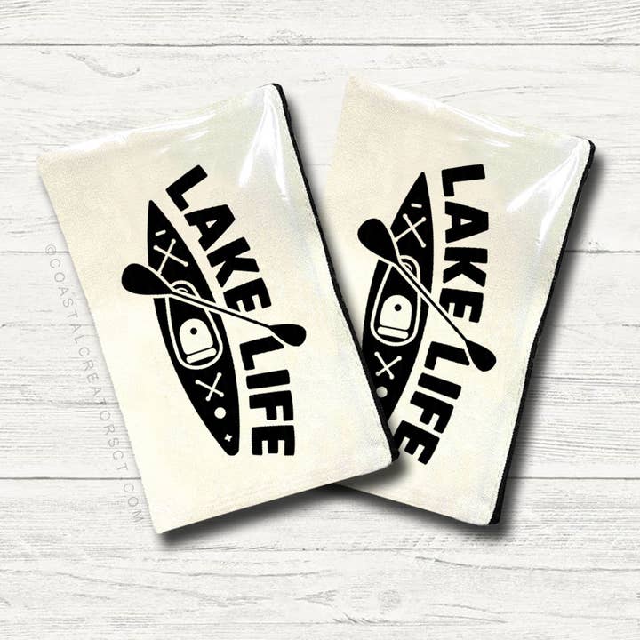 Coastal Creators of Connecticut - Wholesale Pouch - Unisex - Lake Life Kayak Multi-Use Canvas Storage Zipper Bag