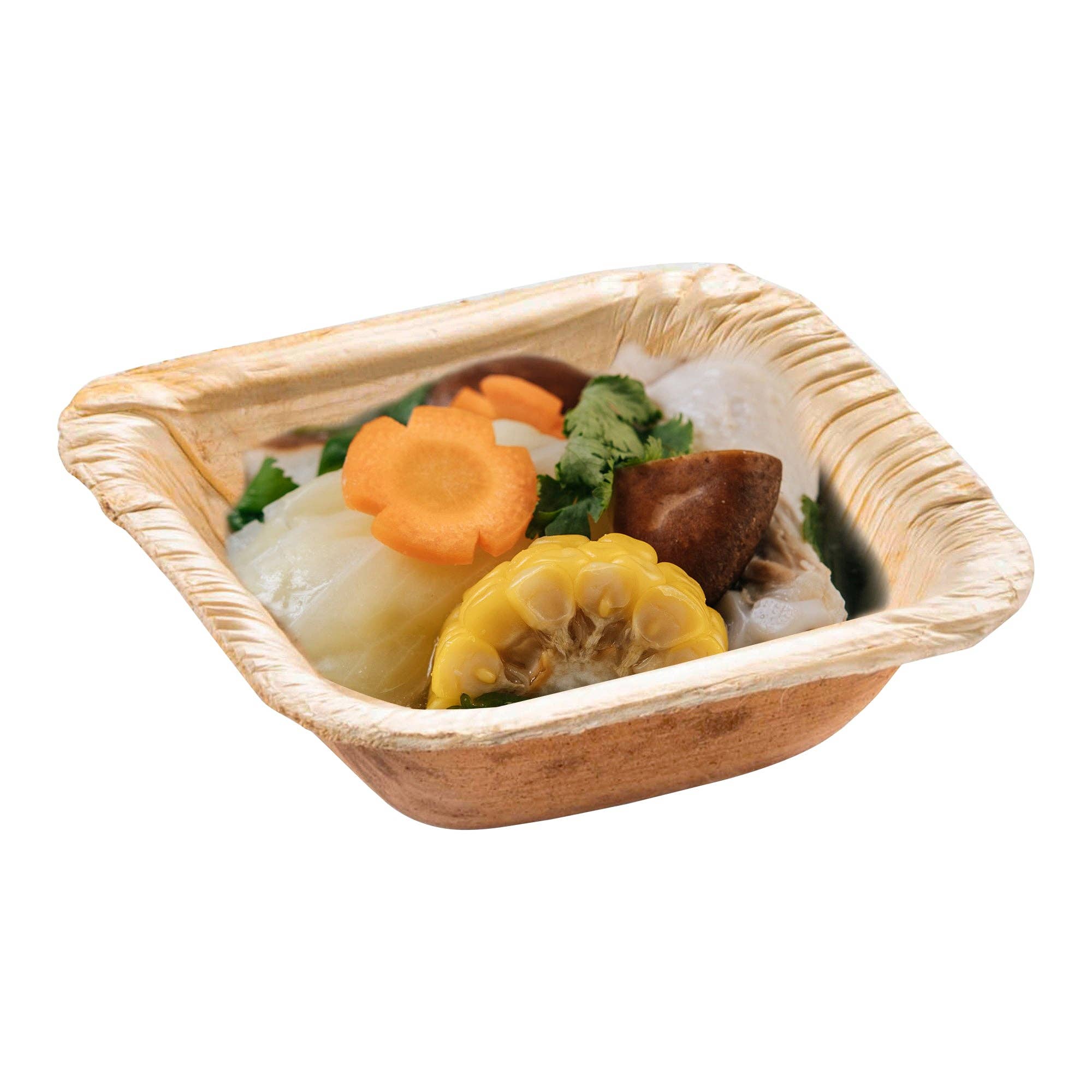 Smarty had a Party - Wholesale Disposable Plate - 1.5 oz. Square Palm Leaf Eco Friendly Mini Bowls - 25 pcs2
