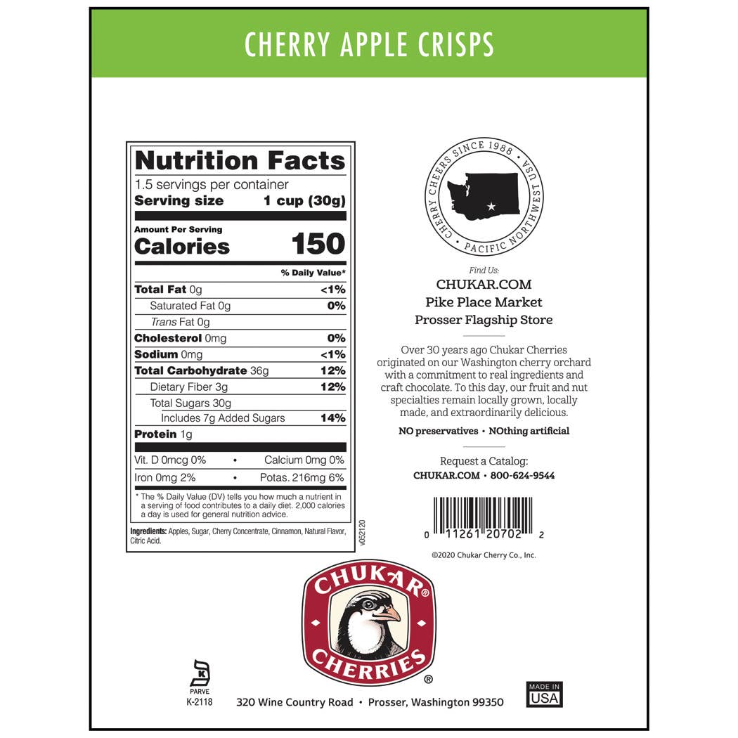 Chukar Cherry Company - Wholesale Dried/Dehydrated Fruit - Cherry Apples1