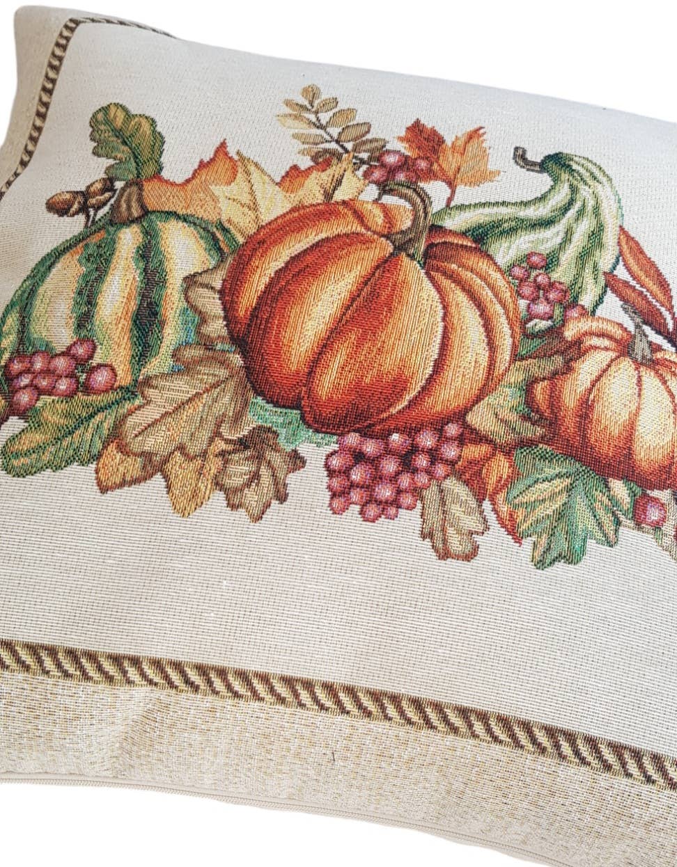 Lunaria Lab – Großhandel Zierkissen – Gobelin-Kürbis-Herbst-Kissenbezug1