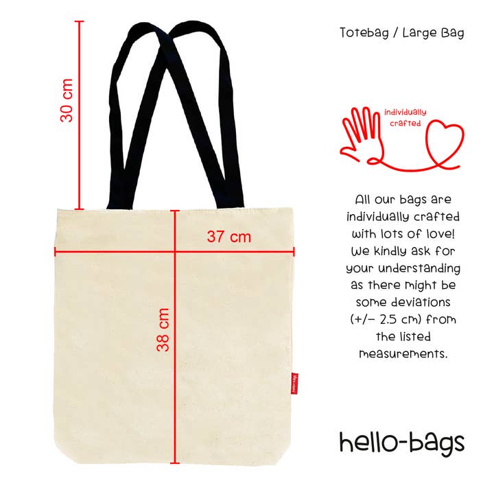 hello-bags – wholesale Bärkasse - Dam – TOTE VÄSKA (TYGPÅSE) ”FLYGA”