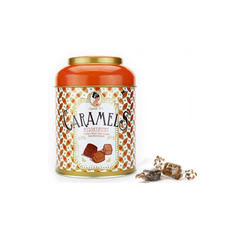 TASTY FRANCE - Vendita all'ingrosso Caramello - Caramelle al caramello assortite Sophie M - Scatola di metallo 200 g2