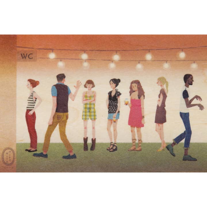 Wood Postcard France Line for wholesale by Woodhi