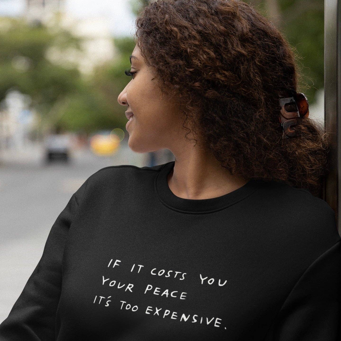 Wear The Peace - Wholesale Graphic Sweatshirt - Women's - Cost Of Peace Crewneck2